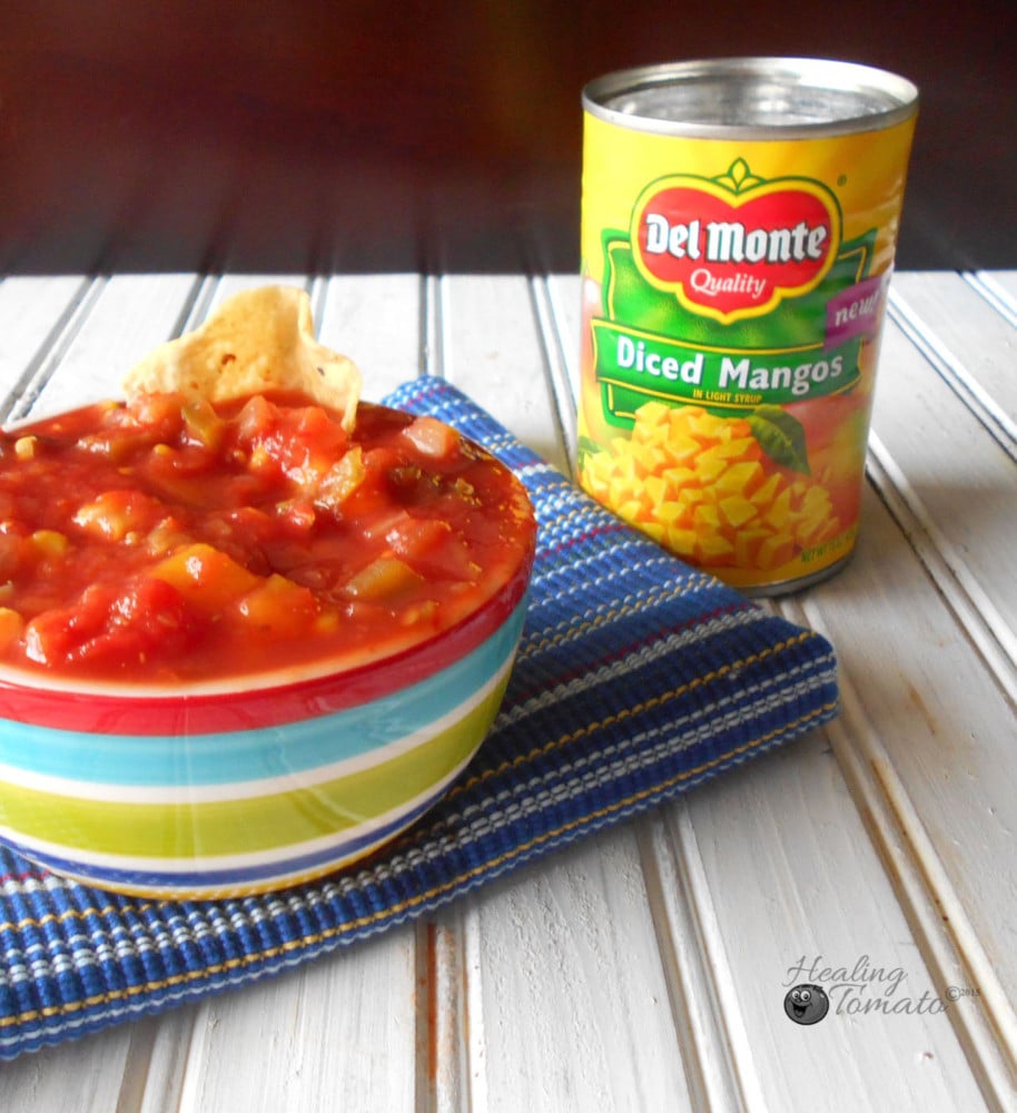 Mexican Mango Salsa in Two Minutes - Healing Tomato