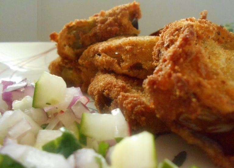 Fried Green Tomatillo With Carom Seeds