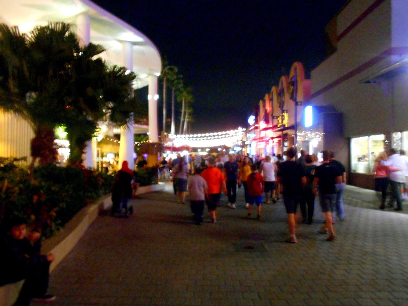 A view of an alley at Downtown Disney - Yogurt Dressing