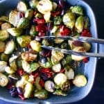 Brussels Sprouts made with Mediterranean flavors and spices. Perfect light and healthy lunch recipe. It is perfect for those that are fans of the Mediterranean diet. Vegan Greek Recipes