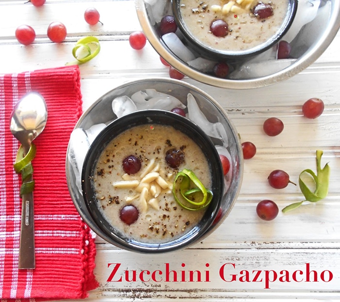 Gazpacho Recipe with Zucchini (Vegan)