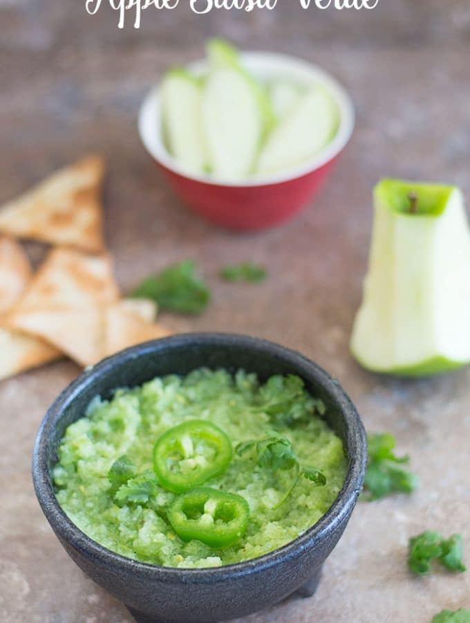 Green Apple Salsa Verde recipe for Cinco De Mayo