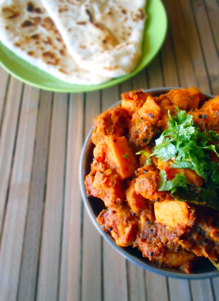 Sweet Potato Curry - A delicious, healthy recipe for curry. This Indian recipe is perfect dinner recipe for vegetarians, vegans and meat lovers