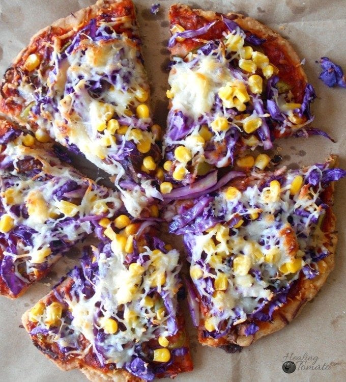 Red Cabbage Pizza