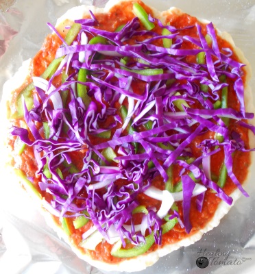 Red Cabbage Pizza