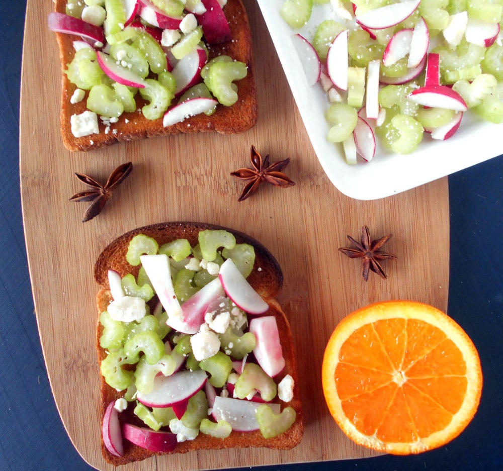 Celery Salad on Toast