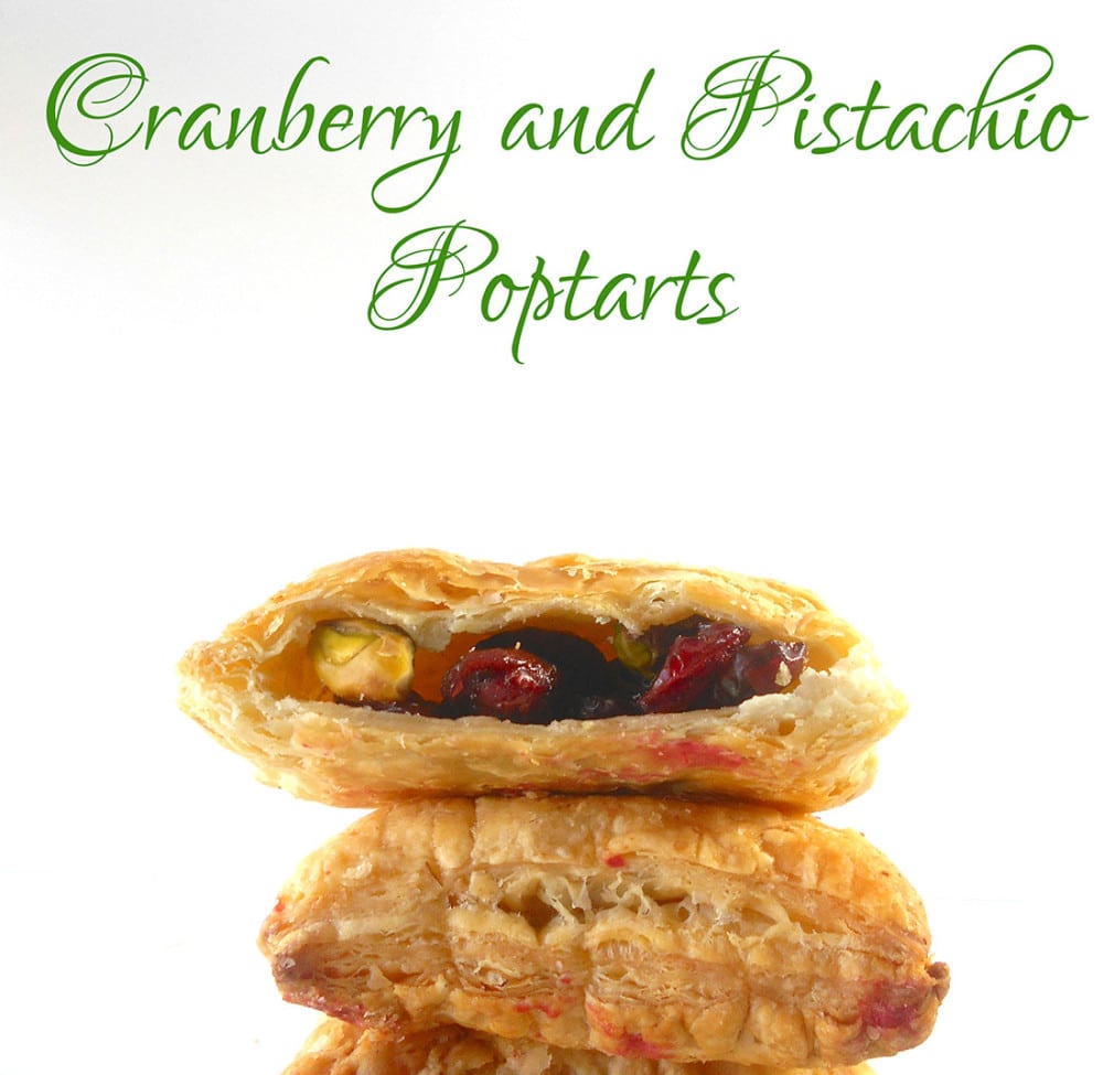 Cranberry and Pistachio Homemade Pop Tart Flavor. Quick Recipe for making pop tarts at home