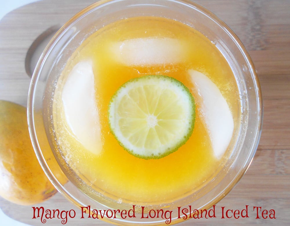This is a regular long island iced tea with a little Mango liqueur added to it. This cocktail recipe is a perfect summer tequila drink. It is a quick drink recipe because it takes only 15 min to make
