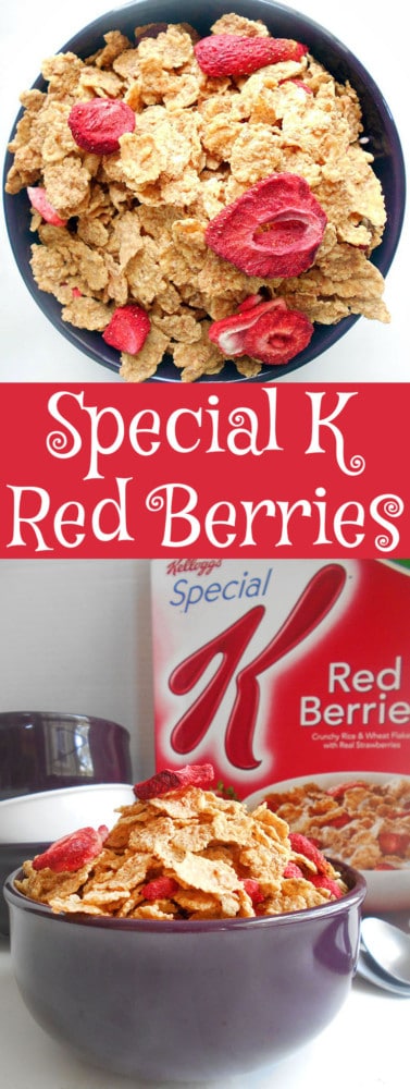 #AD Special K Red Berries are perfect breakfast cereal for every morning. Made with whole grains and have real strawberries. Folic acid, Fiber + Vitamin D #ESFS