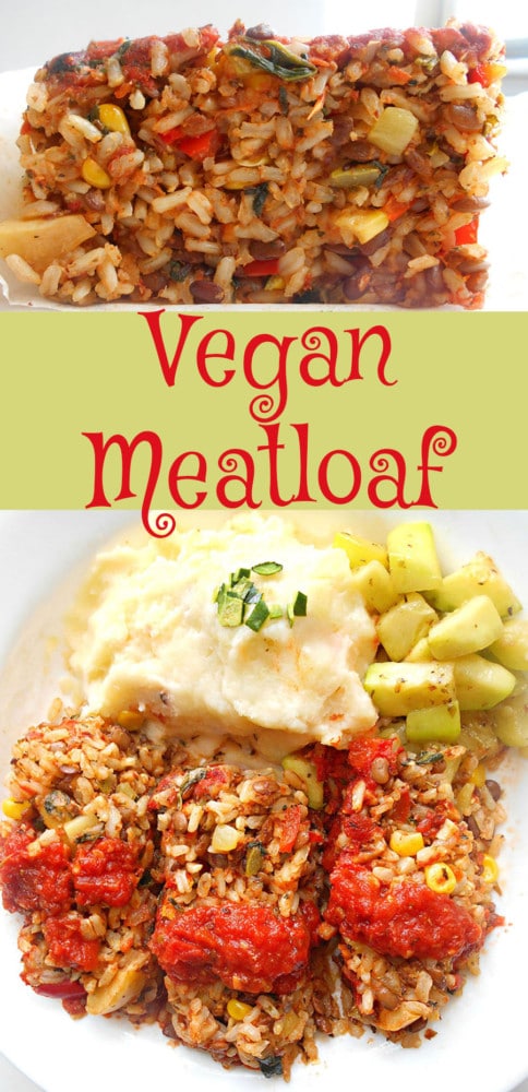 This Vegan Meatloaf Recipe is easy to make. Made with rice, veggies and marinara sauce. Perfect dinner recipe for any day of the week.