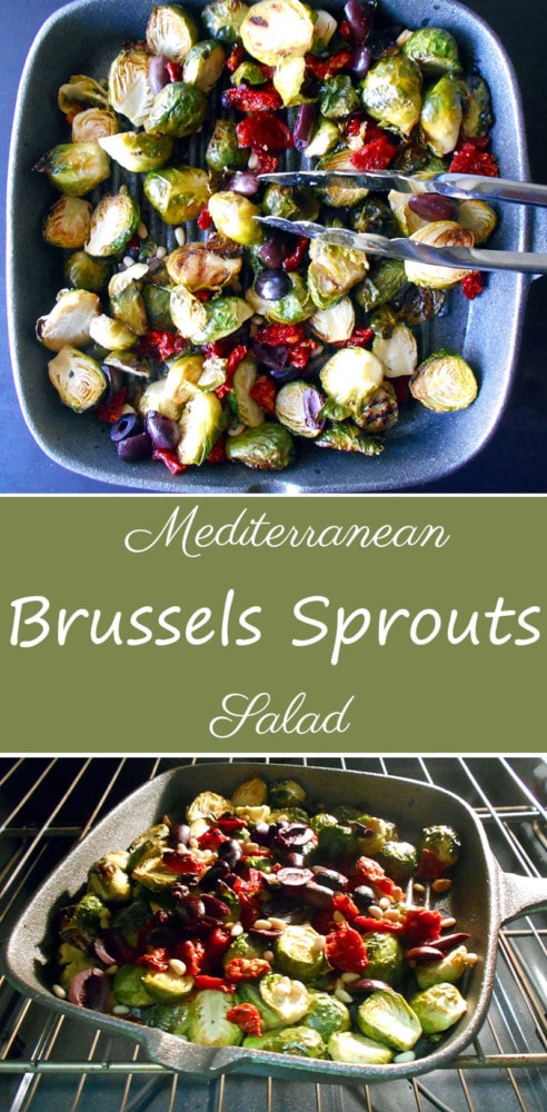 Brussels Sprouts made with Mediterranean flavors and spices. Perfect light and healthy lunch recipe. It is perfect for those that are fans of the Mediterranean diet. Vegan, vegetarian and lo carb. Very nutritious