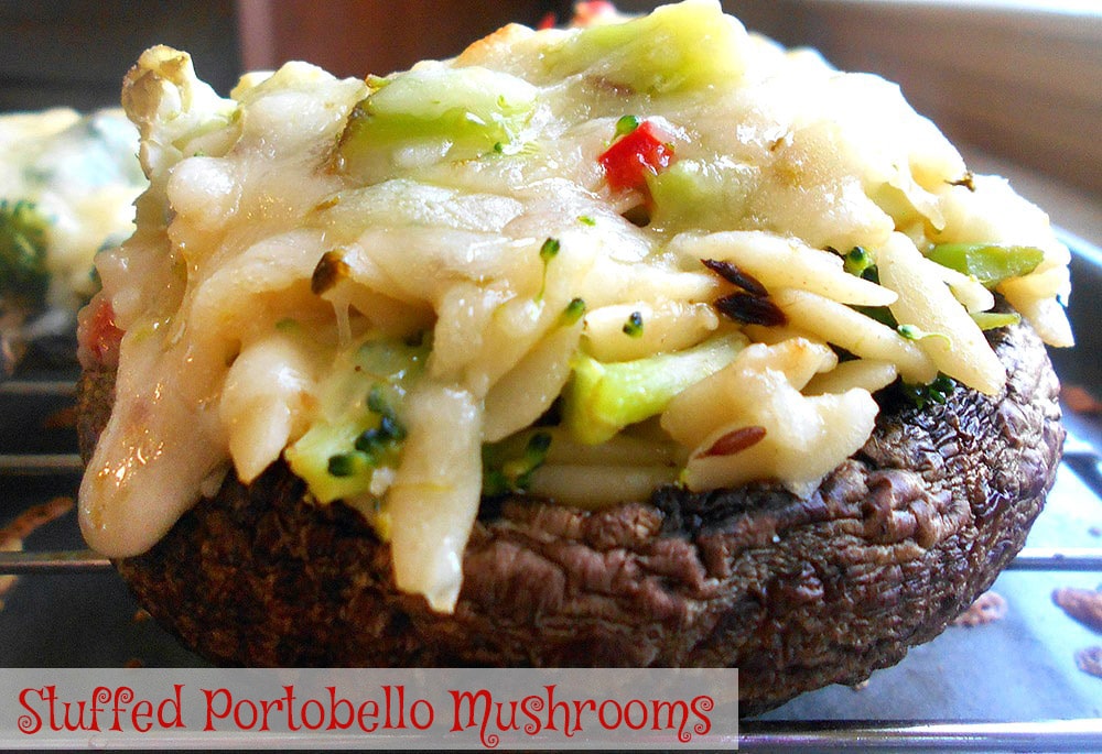 This stuffed portobello mushrooms recipe is a Simple Appetizers. If you are looking for vegetarian recipes, make this quick & easy appetizer. Also known as portobella mushrooms, this is a very filling and healthy recipe. Made with Orzo, broccoli and red chili peppers, it takes only 30 minutes to make.