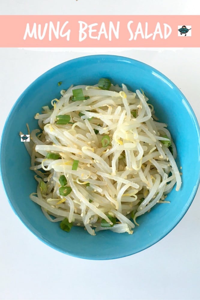 Mung Bean Sprouts Salad - Vegan, Korean Side dish that is easy to make. Goes well with any meal. A very simple recipe to make that comes together in 15min.