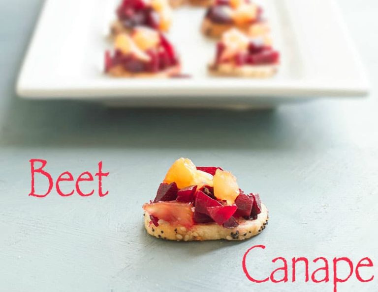 Beetroot Canape Recipe (Vegan)