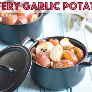 Garlic Butter Potatoes are so delicious that they will make you drool! Made using Revol individual pans, they are the perfect side dish for the whole family