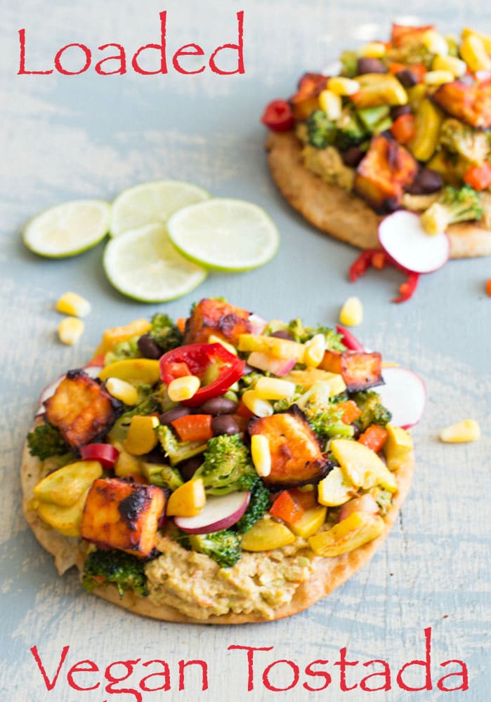 Vegan Tostada Filled To The Top!