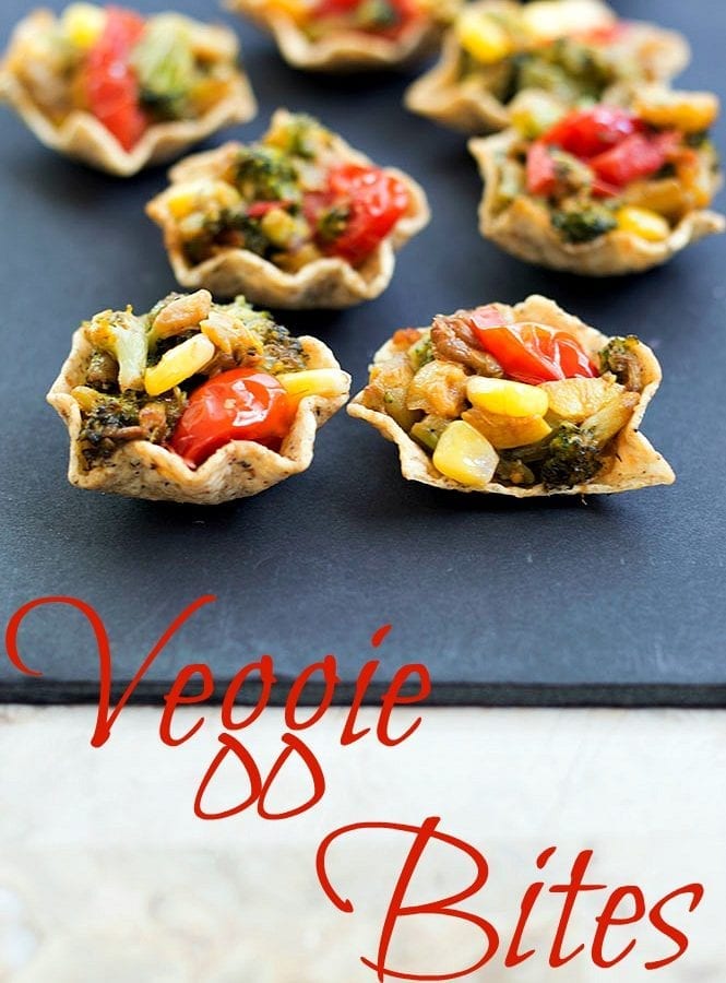 Simple veggie bites that are made with fresh veggies and dry herbs, they make eating chips a slightly healthier sport. Vegan snack that even kids can enjoy.
