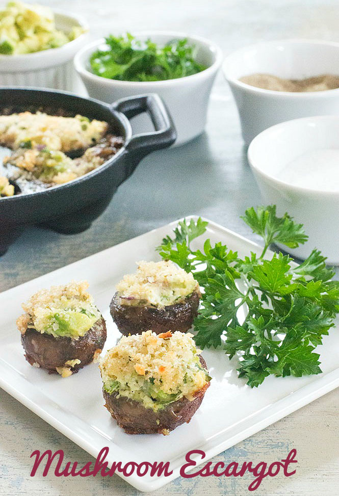 French Escargot-Stuffed Mushrooms Recipe