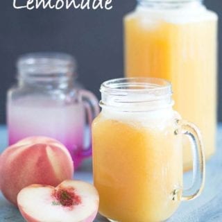 Roasted peach lemonade is very easy. Roast peaches with sage and then puree them. Sieve and add Simply lemonade original flavor. Best summer lemonade recipe