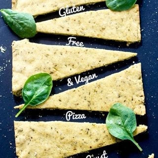 Pizza dough recipe that is both vegan and gluten free. Made with simple ingredients and includes Kashi GOLEAN protein powder. Vegan and Gluten Free pizza