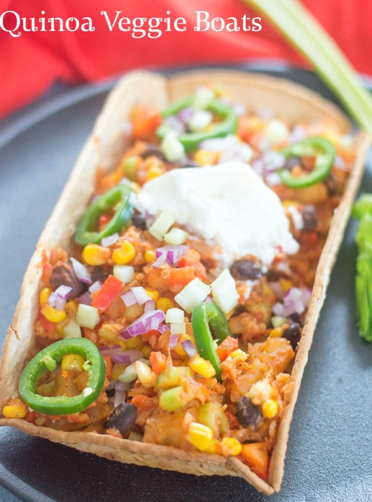 Quinoa Veggie Boats With Yucca Root