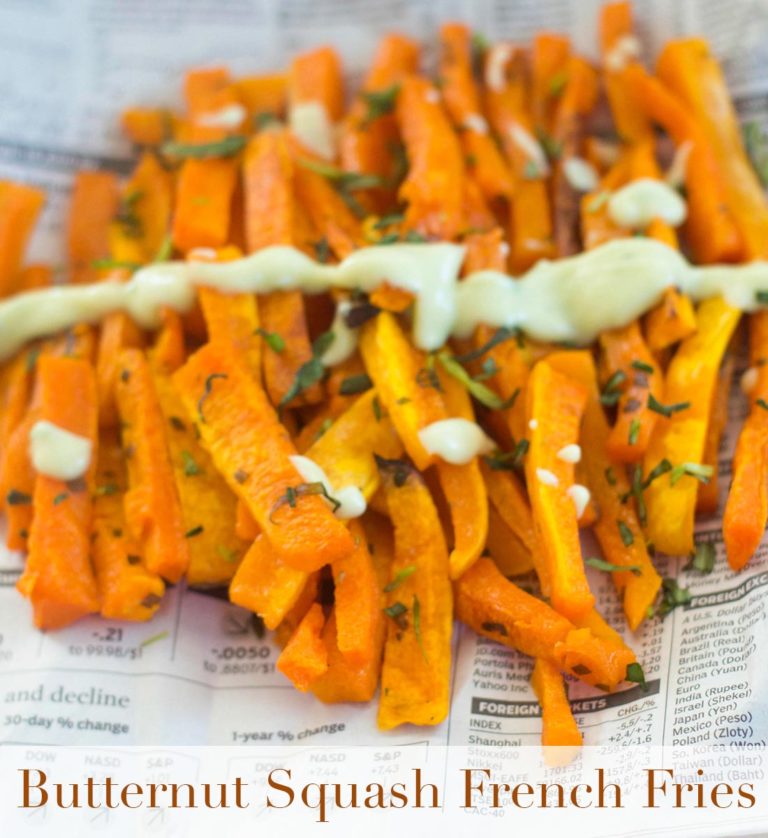 French Fries Made With Butternut Squash