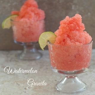 This Watermelon Granita recipe is the perfect cool down recipe. Made with fresh watermelon, it is the perfect summer recipe for shaved ice.