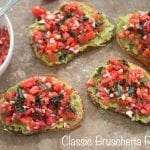 Bruschetta recipe with Guacamole recipe is the perfect way to enjoy a good brunch or just as a light lunch. Guacamole is made from natural ingredients
