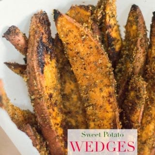 This vegan sweet potato wedge recipe is quick and easy to make. It takes only 5 ingredients and they are perfect thanksgiving side or an afternoon snack.