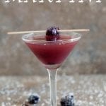This blackberry martini is a gin martini recipe. I added coconut rum and pineapple juice. This martini should be on your New Year’s Eve Cocktail