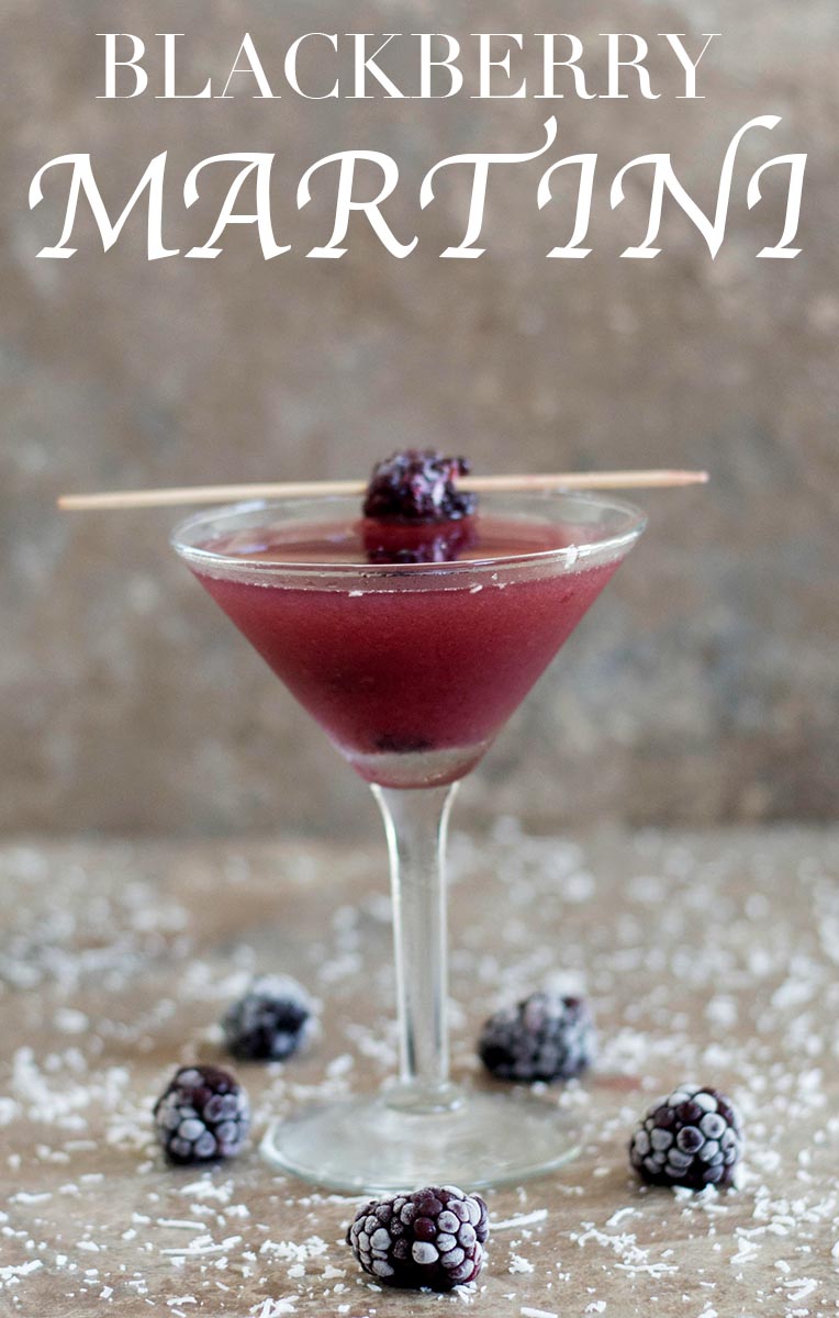 Blackberry Martini With Coconut Rum