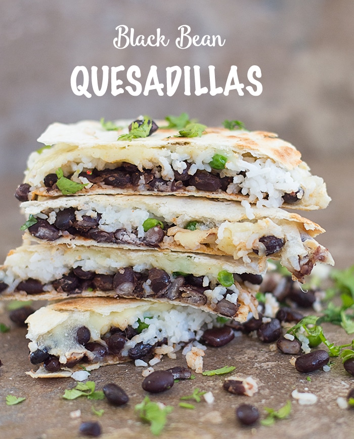 The Easiest Black Bean Quesadillas