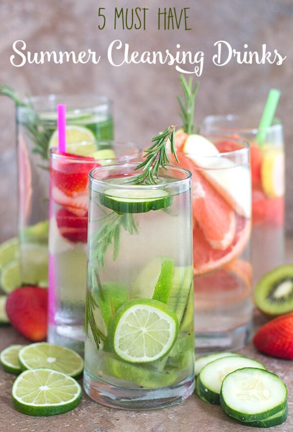 Easy to make summer cleansing drinks