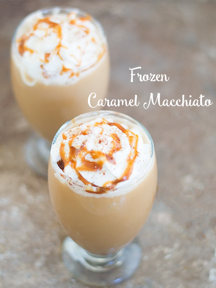 Fight the heat with frozen caramel macchiato