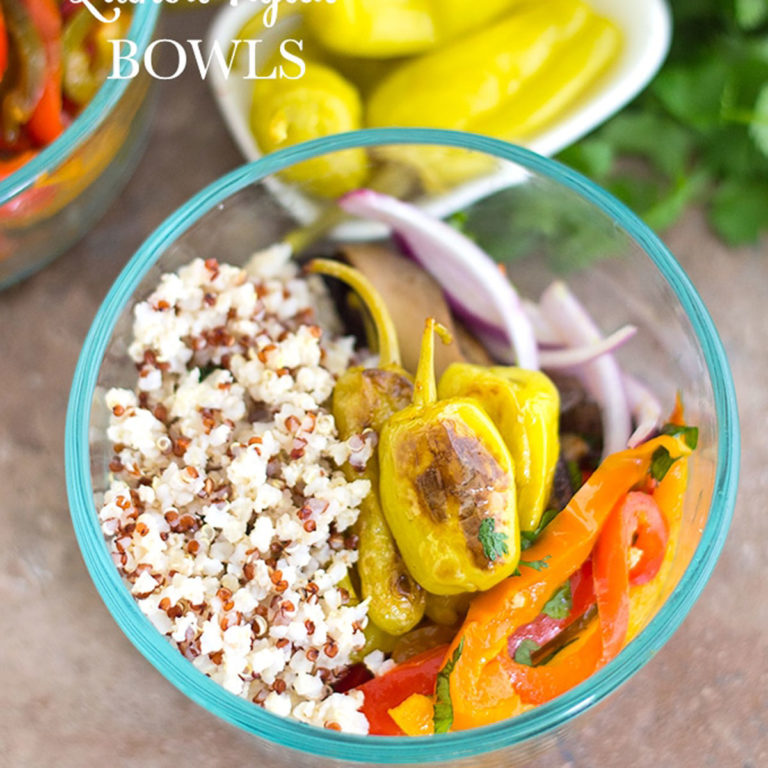 Vegan Fajita Bowls with Quinoa