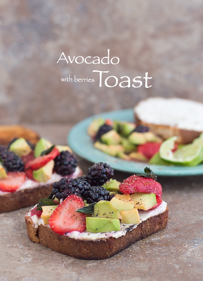 Avocado Toast Recipe with Berries