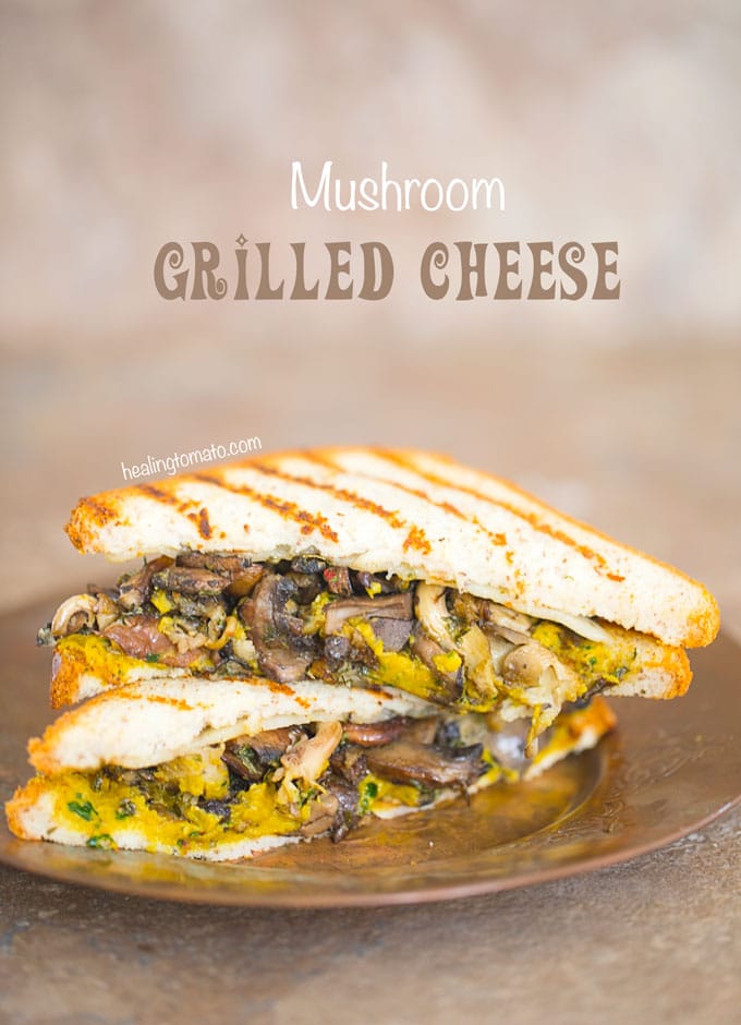 Grilled Cheese Sandwich With Mushrooms