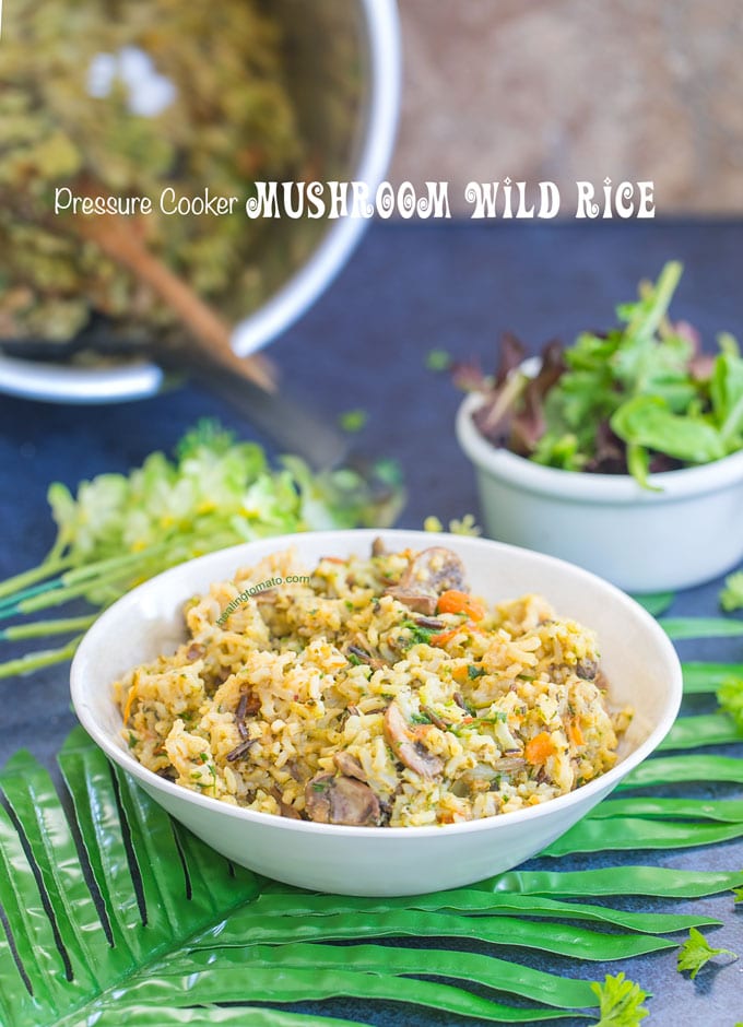 Wild Rice With Mushrooms (Pressure Cooker)