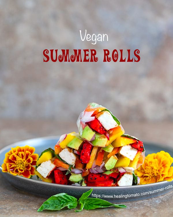 Summer Rolls With Dragon Fruit