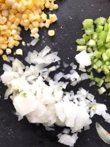 finely diced onions - how to make creamed corn