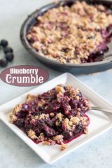 Blueberry Crumble Recipe - HealingTomato.com