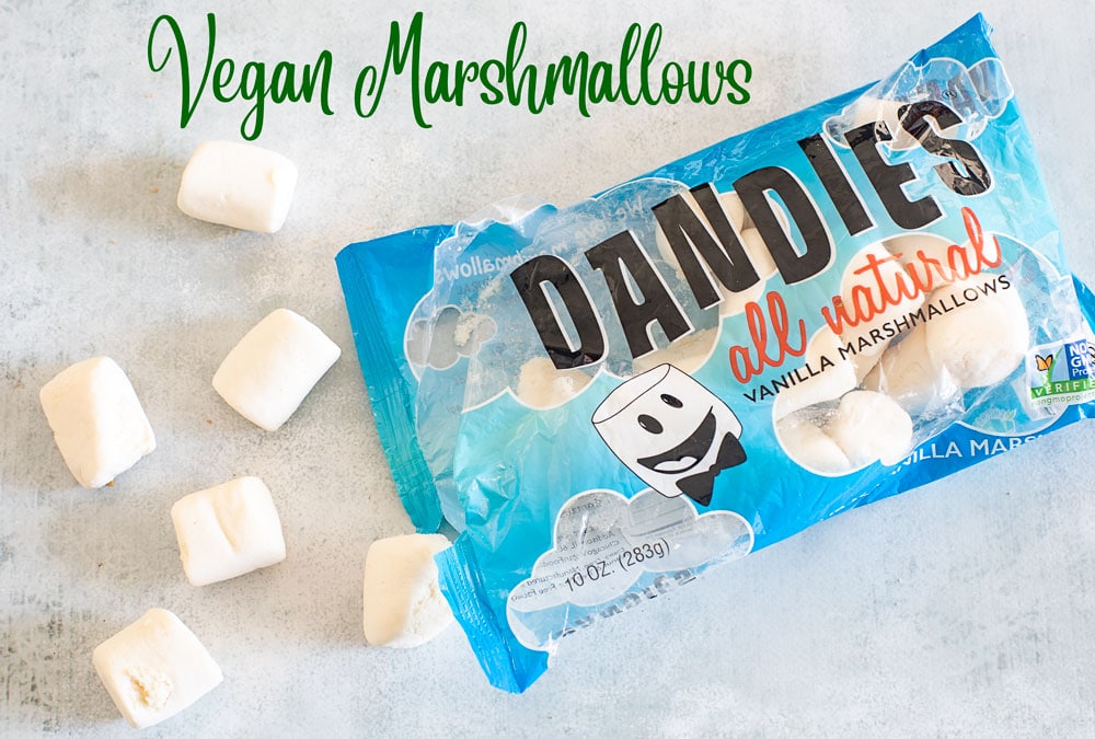Top View of Dandies Vegan Marshmallows
