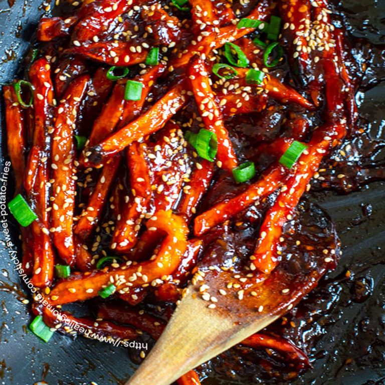 Sticky Sweet Potato Fries